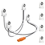 The T8 Tombstone Wiring Harnesses are compatible with most Hybrid and Type B T8 Tube sockets.
