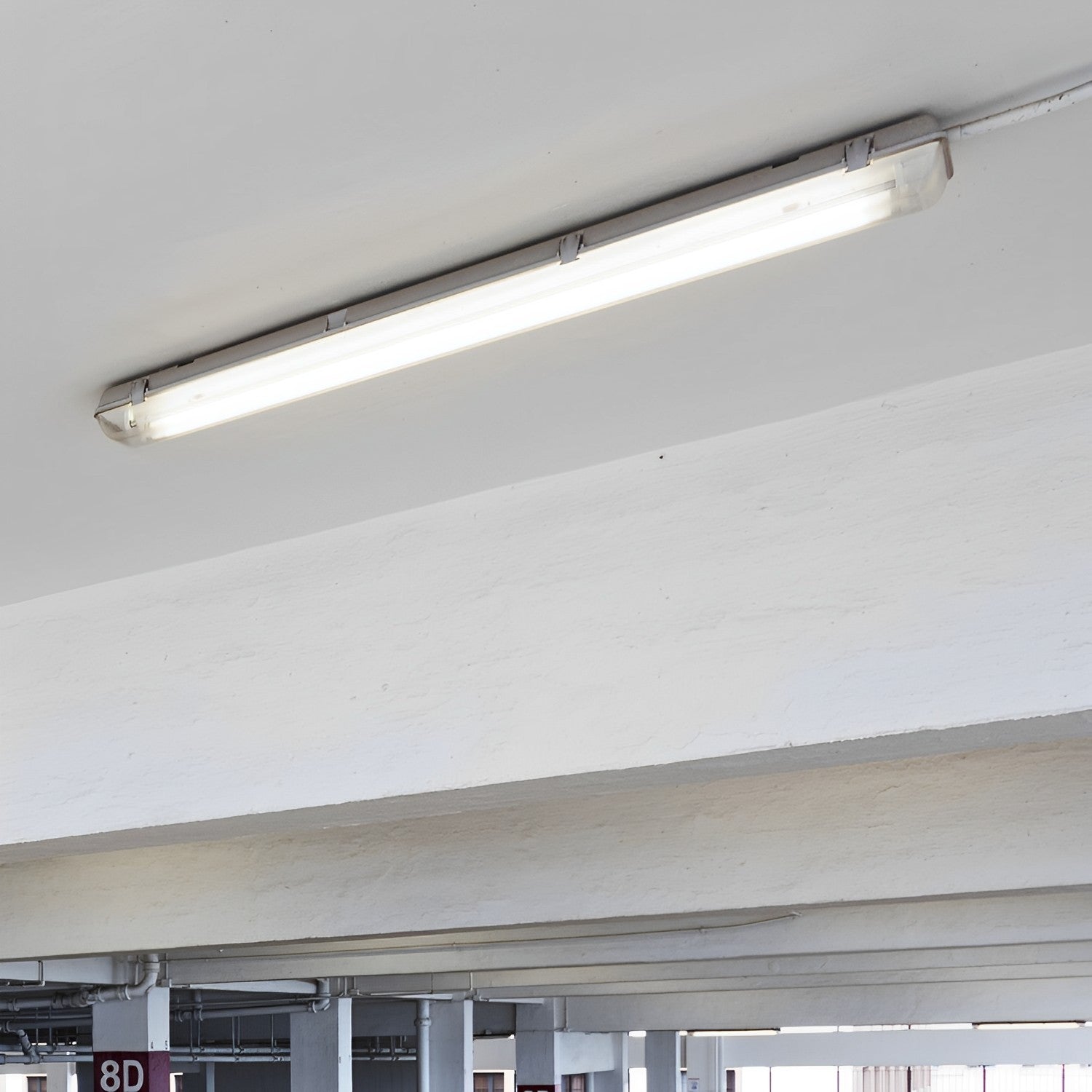 4ft T8 LED Ready Vapor Tight Fixture, Double-Lamp, Non-Shunted, Double Ended