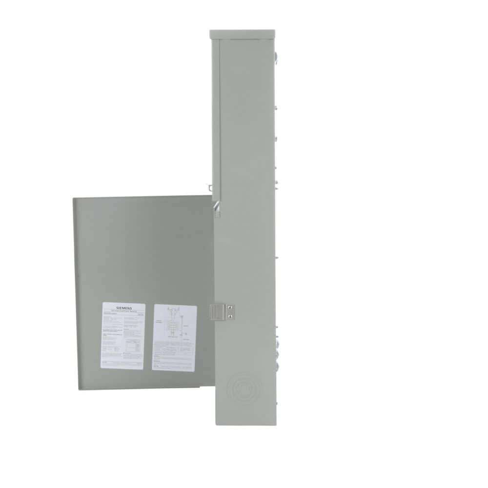 Siemens 200-Amp 8-Space 16-Circuit Overhead/Underground Fed Ringless Type Meter Combo Load Center, model MC0816B120RCT2, alternate product view 3