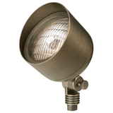 Antique bronze bullet landscape light, angled close-up
