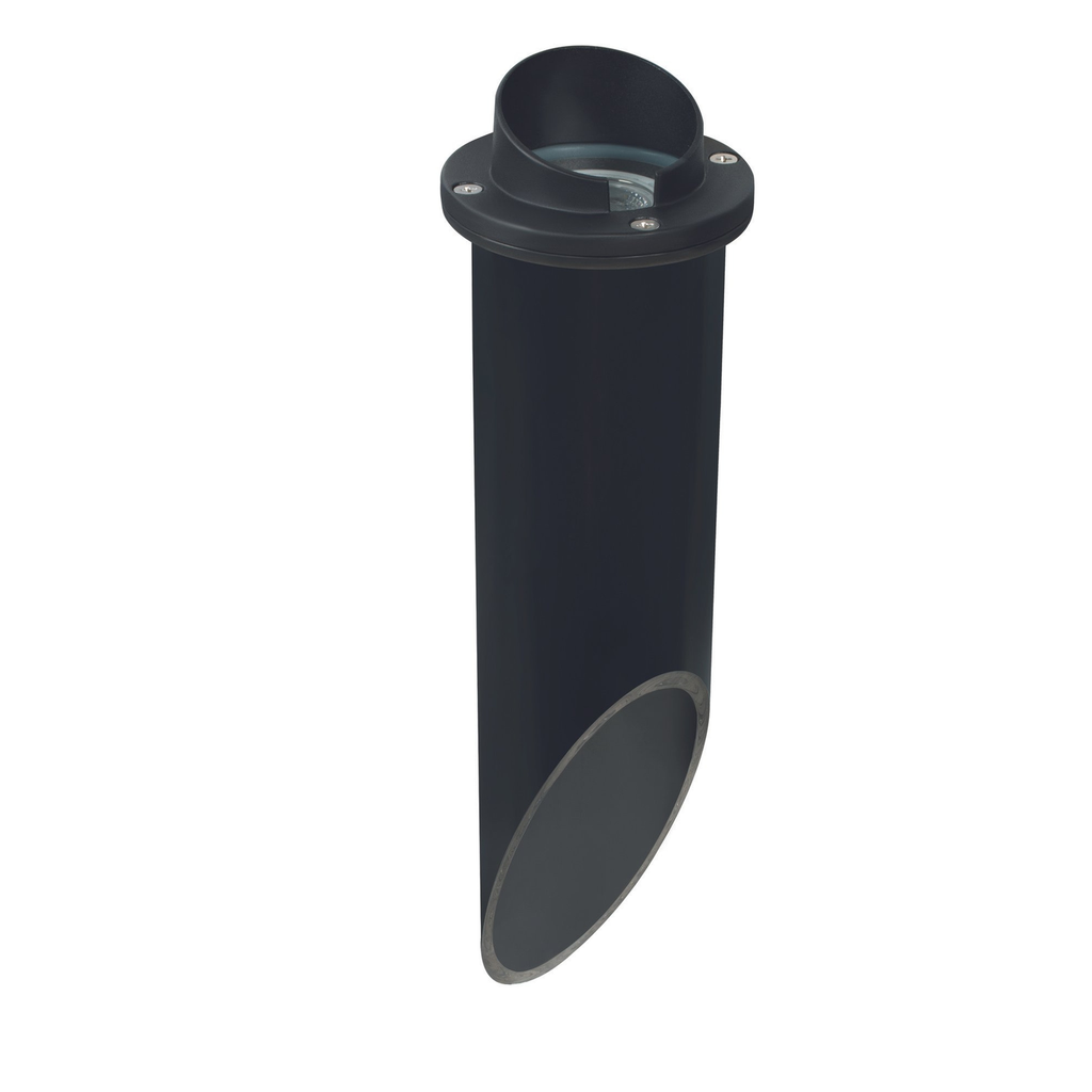 Black hooded deep-sleeve well light