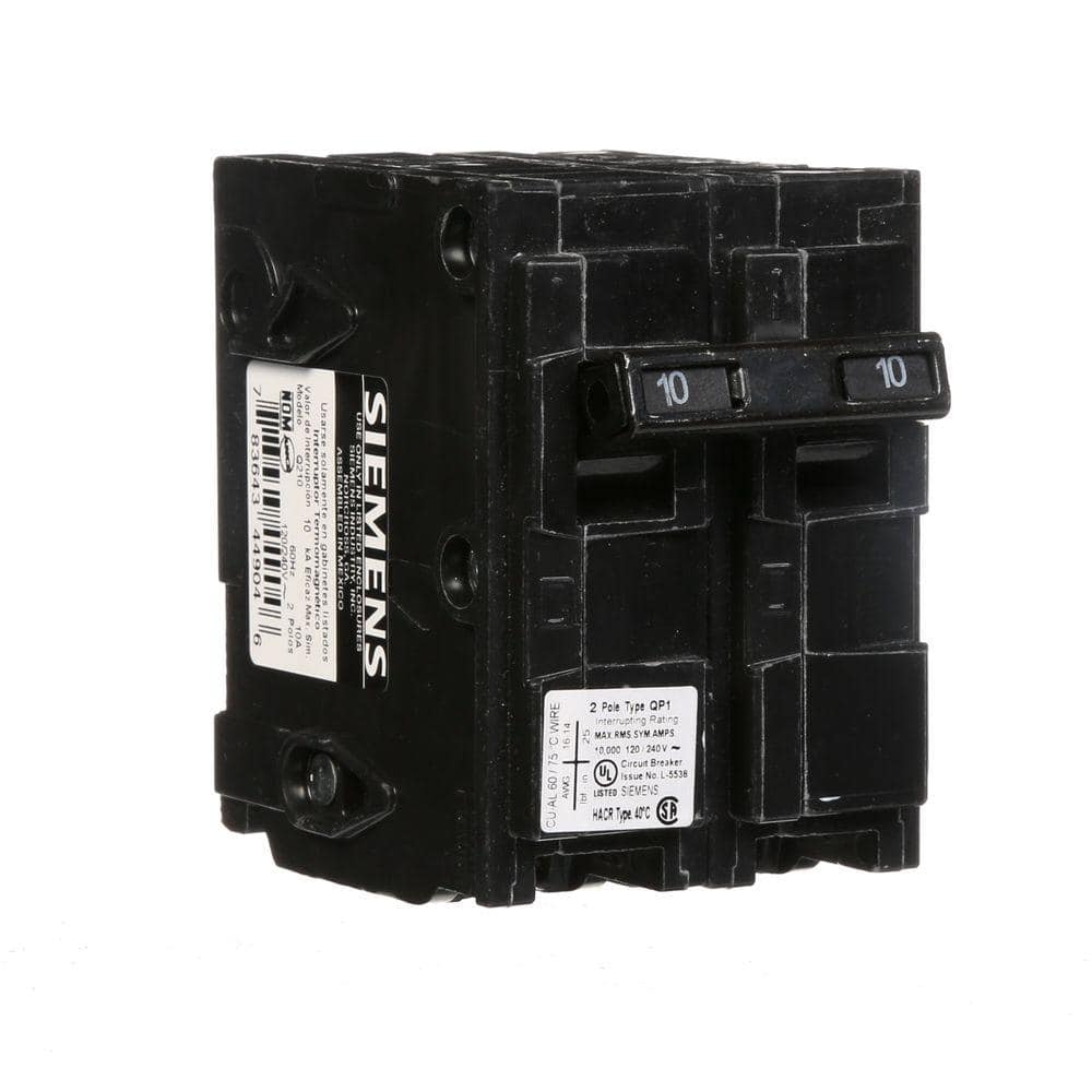 Siemens 30 Amp Double-Pole Type QP Circuit Breaker, model Q230U, product label detail, image 7