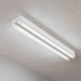 4ft T8 LED Ready Strip Light Fixture, White, Double-Lamp, Non-Shunted, Double Ended