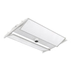 Ceiling-mounted high bay light fixture rotatable lenses