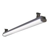The 4-foot 60W linear LED Strip Light fixture delivers 8,400 lumens of bright, uniform illumination while consuming minimal energy.