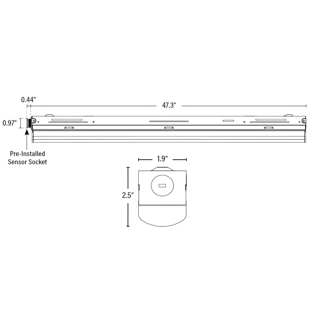 Dimension of 4ft dimmable led strip lights or led strip lights for ceiling