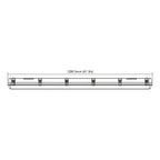 led vapor tight light fixture dimension