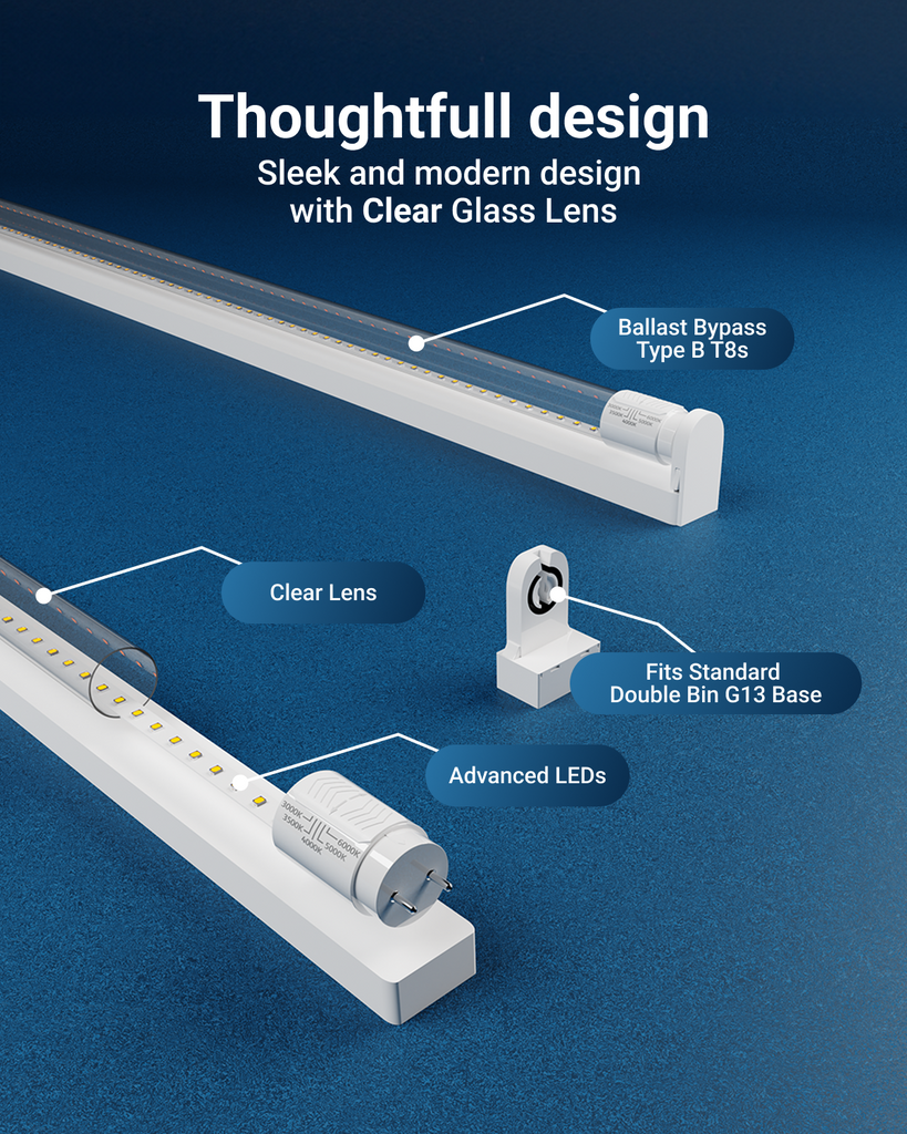 T8 LED Tube Lights, Clear | LED LIGHTING | SUNCO – Sunco Lighting
