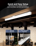 4ft LED Strip Light Fixture, 34W/38W/45W, Selectable Wattage & CCT, 5850 Lumens