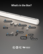 Get instant bright light in various color temperature options for optimal concentration and productivity. Try out three different wattage options (30W, 40W, 50W),  and our 7000 lumens feature ensures that maximum brightness fits your space.