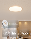 Recessed LED Lighting, 4 Inch, Trimless, Smooth Trim, Selectable CCT, 1000 Lumens