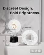 Recessed LED Lighting, 4 Inch, Trimless, Smooth Trim, Selectable CCT, 1000 Lumens