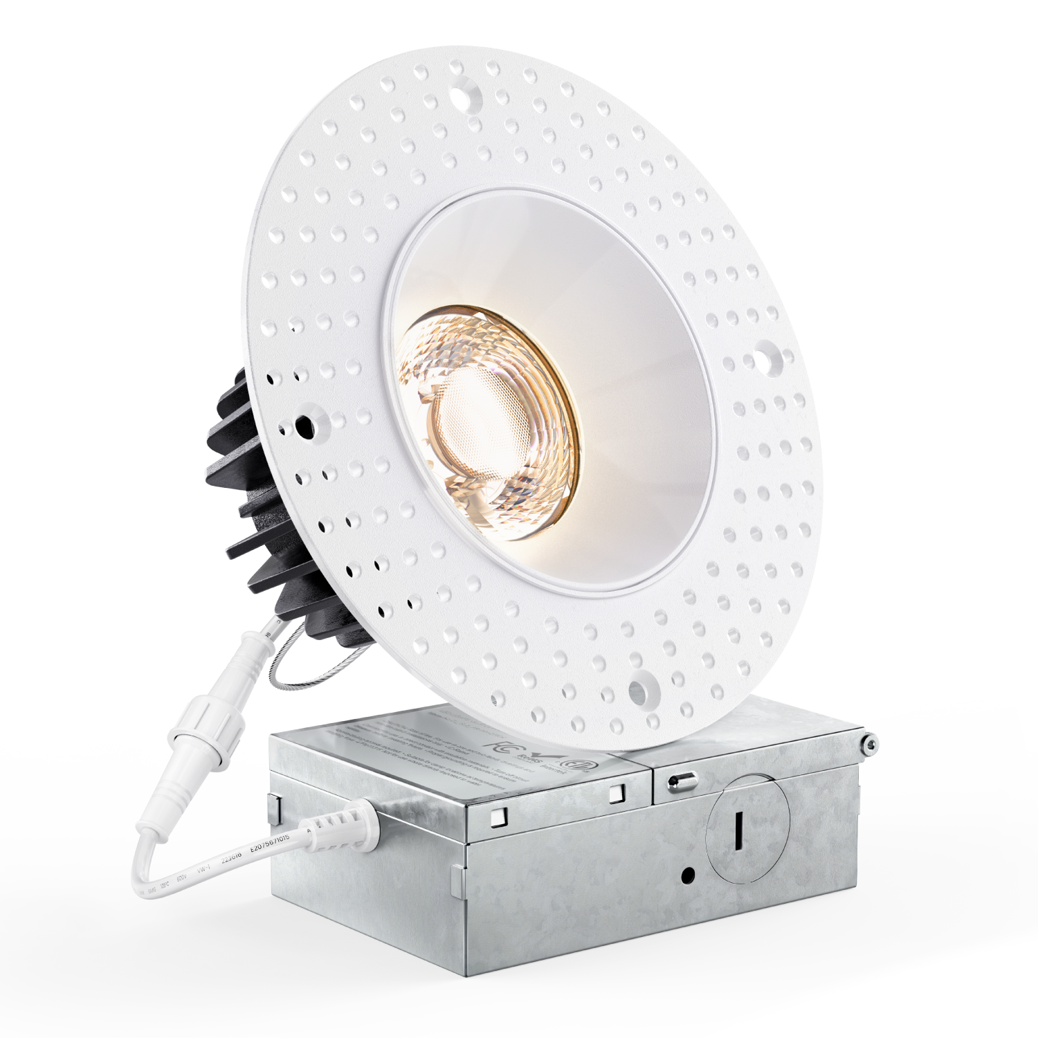 Recessed LED Lighting, 4 Inch, Trimless, Smooth Trim, Selectable CCT, 1000 Lumens