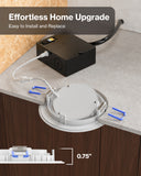 Recessed LED Lighting, 4 Inch, Slim Gimbal, Selectable CCT, 850 Lumens