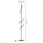 51" Sand Black LED Floor Lamp, 1500 Lumens