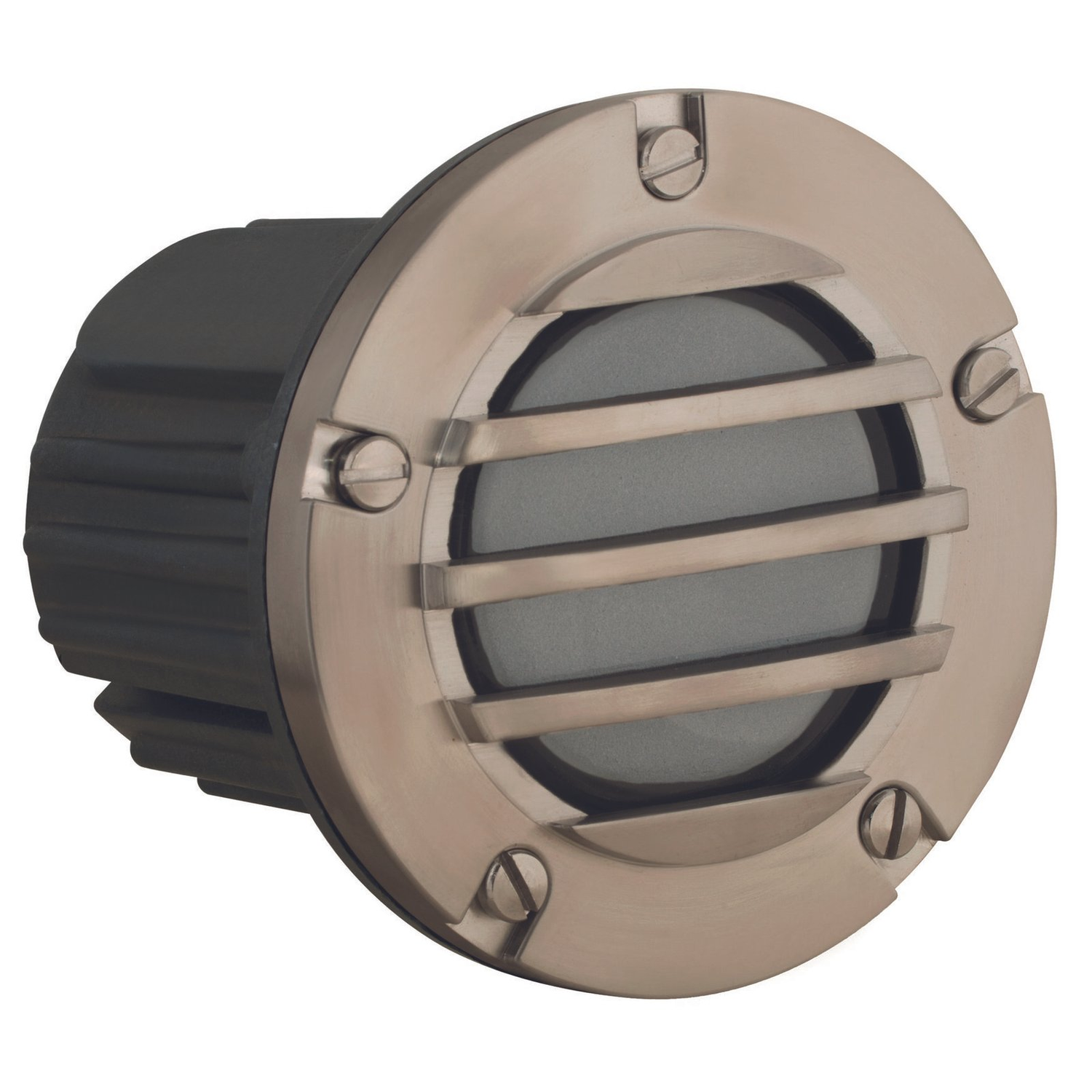 316 Marine-Grade Stainless Steel 3-Louver step light, front view