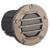 316 Marine-Grade Stainless Steel 3-Louver step light, front view