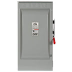 Siemens Heavy Duty 200 Amp 240-Volt 2-Pole Outdoor Fusible Safety Switch, model HF224NR, product label detail