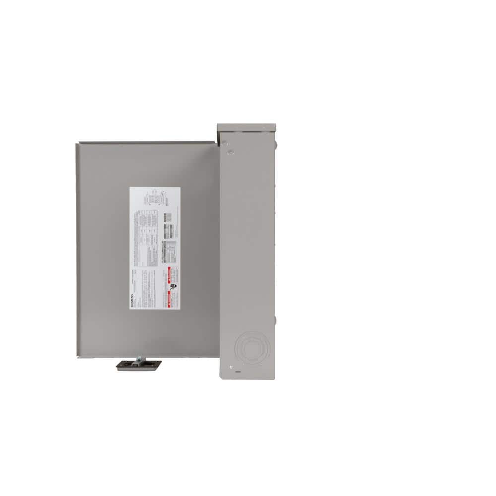 Siemens SN Series 100 Amp 12-Space 24-Circuit Outdoor Main Breaker Plug-On Neutral Load Center, model SNW1224B1100, alternate product view 3