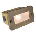 Antique Bronze lensed step light - front product view