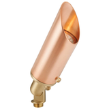 Raw copper long-hood directional bullet landscape light