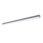 Silver architectural linear pendant diffuser-side view