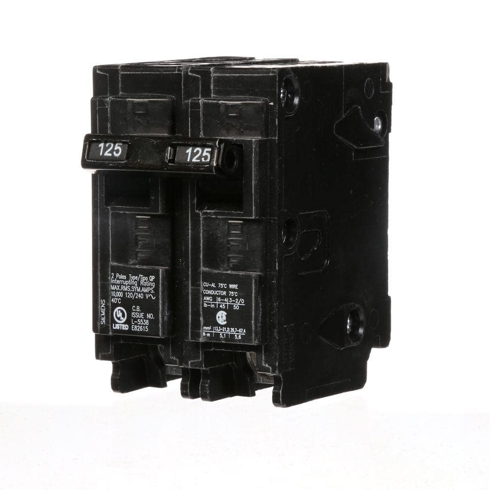 Siemens 30 Amp Double-Pole Type QP Circuit Breaker, model Q230U, product label detail, image 34
