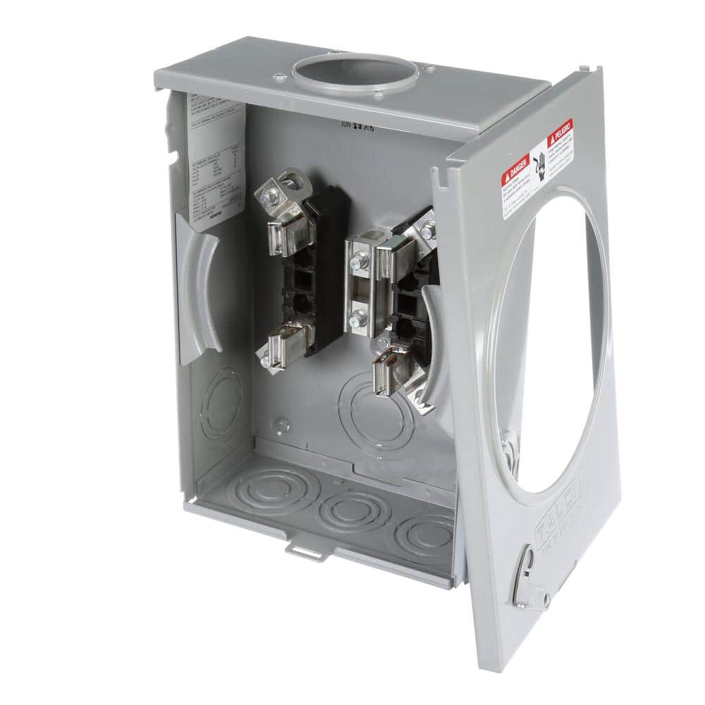 Siemens 135 Amp 4 Jaw Ringless Overhead/Underground Fed Meter Socket, model UAT111-0G, alternate product view 5