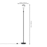 59" Sand Black LED Floor Lamp, 11W, 700 Lumens