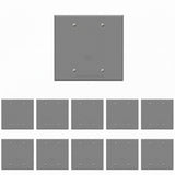 Enerlites 2-Gang Weatherproof Metal Blank Wall Plate