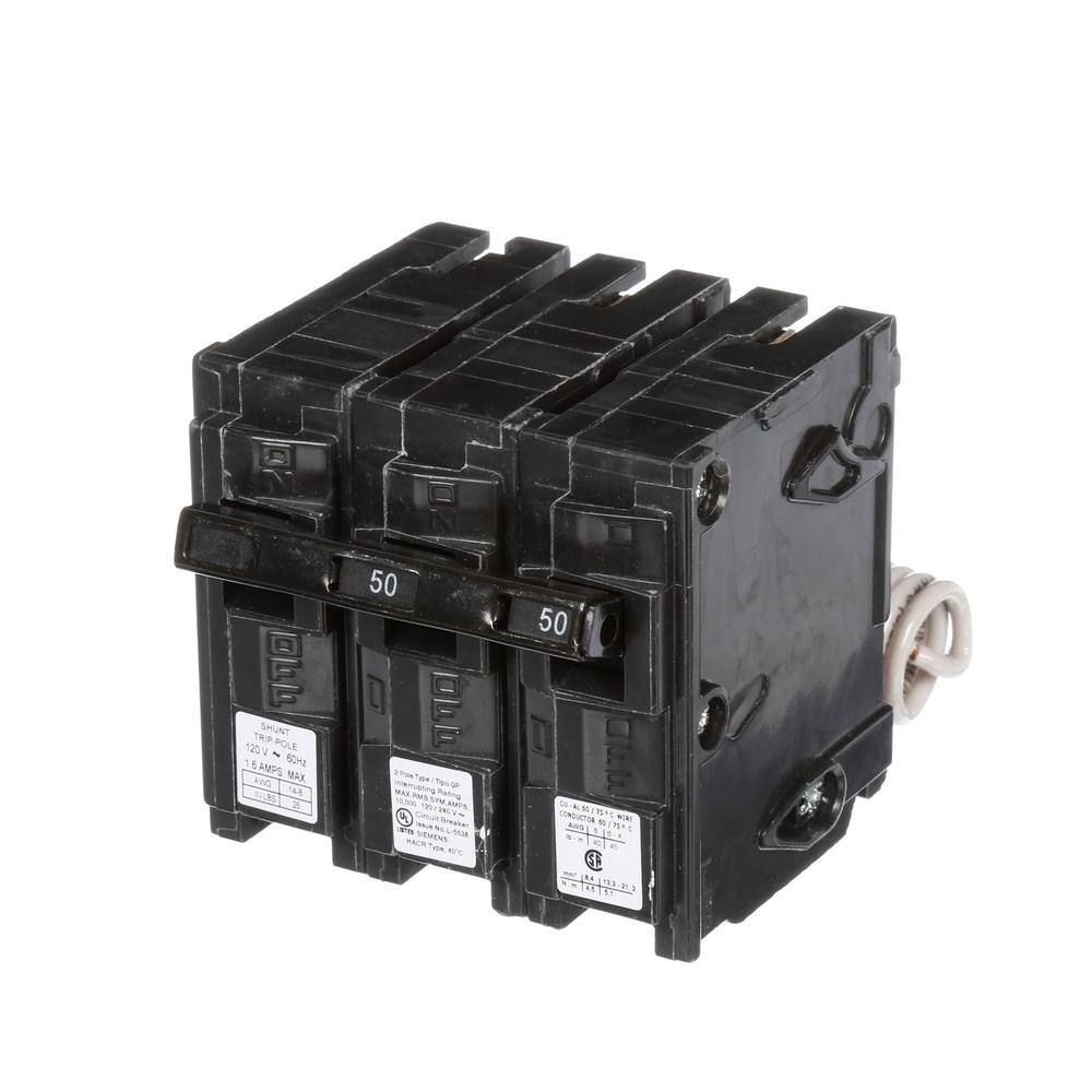Siemens Type QP Circuit Breaker with Shunt Trip, model Q12000S01, product label detail, image 12
