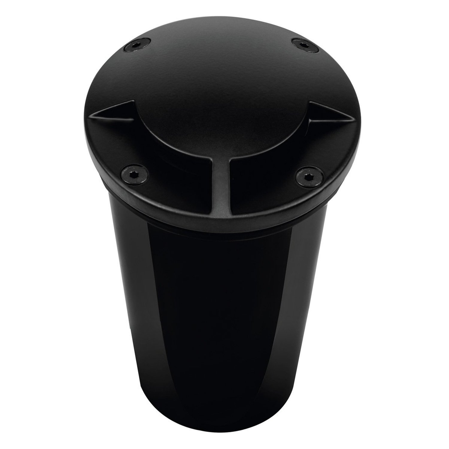 Black dual-aperture marker well light