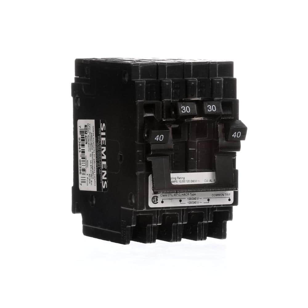 ORIGINAL : Siemens Type QT Quadplex Circuit Breaker, model Q22020CT2, product label detail, image 22