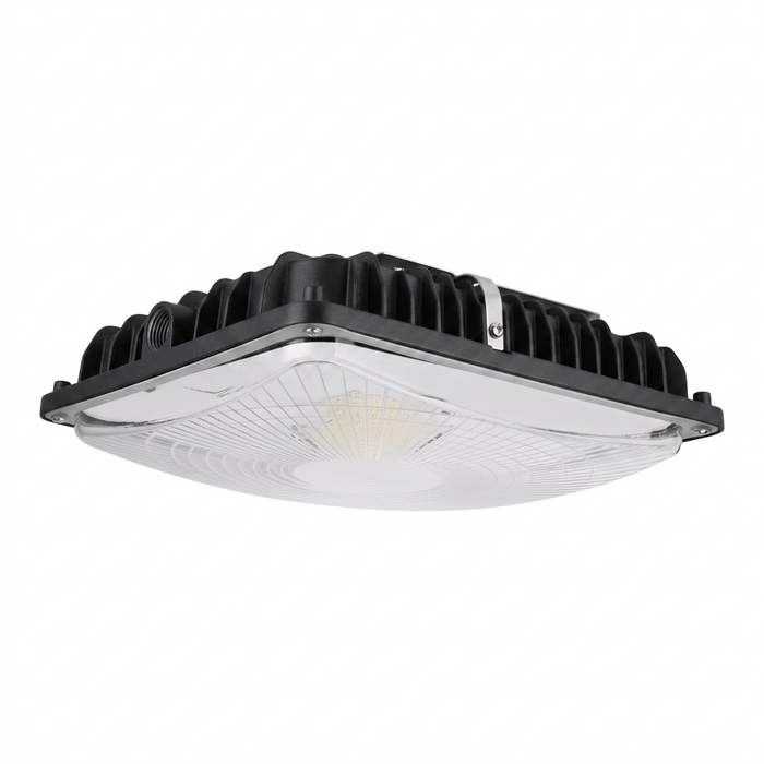 LED Canopy Light, 60W/46W/35W/24W, Black, Selectable Wattage & CCT, 8400 Lumens