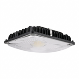 LED Canopy Light, 110W/88W/66W/44W, Black, Selectable Wattage & CCT,  17000 Lumens