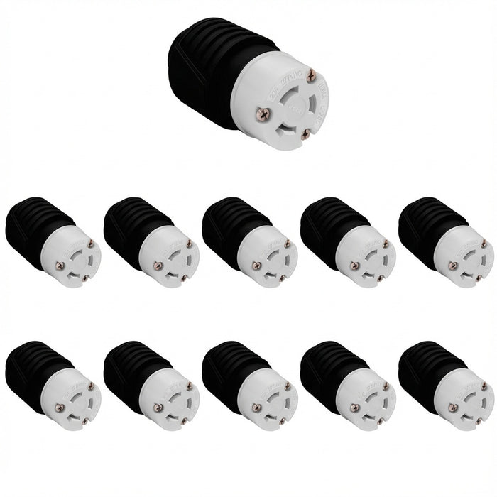 Enerlites Industrial Grade Locking Cord Connector, 20A, L7-20C