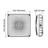 LED Canopy Light, 60W, Dark Bronze, Selectable CCT, 8400 Lumens