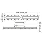 4ft Explosion Proof LED Linear Light Fixture, 60W, Class I Division 2, Hazardous Locations, 7800 Lumens