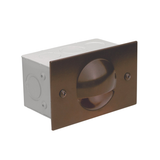 Half-Moon Step Light, Recessed, 4-3/8 Inch, Bronze, 250 Lumens