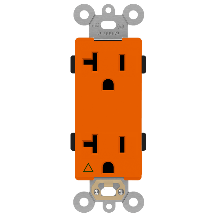 Enerlites Isolated Ground 20A Decorator Duplex Receptacle