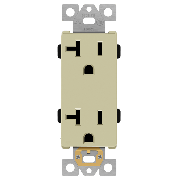 Enerlites Residential Grade 20A Decorator Receptacle, 5-20R