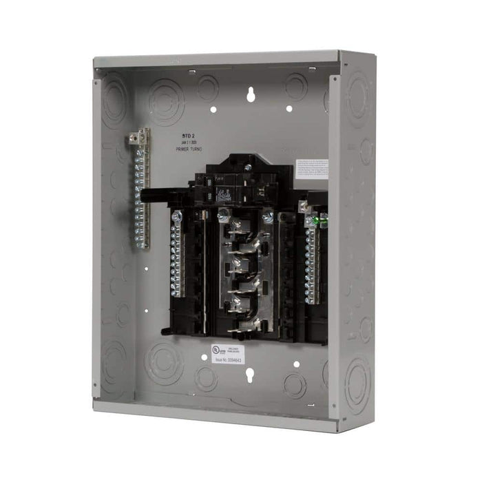 Siemens SN Series 100 Amp 12-Space 24-Circuit Indoor Main Breaker Plug-On Neutral Load Center, model SN1224B1100, alternate product view 2