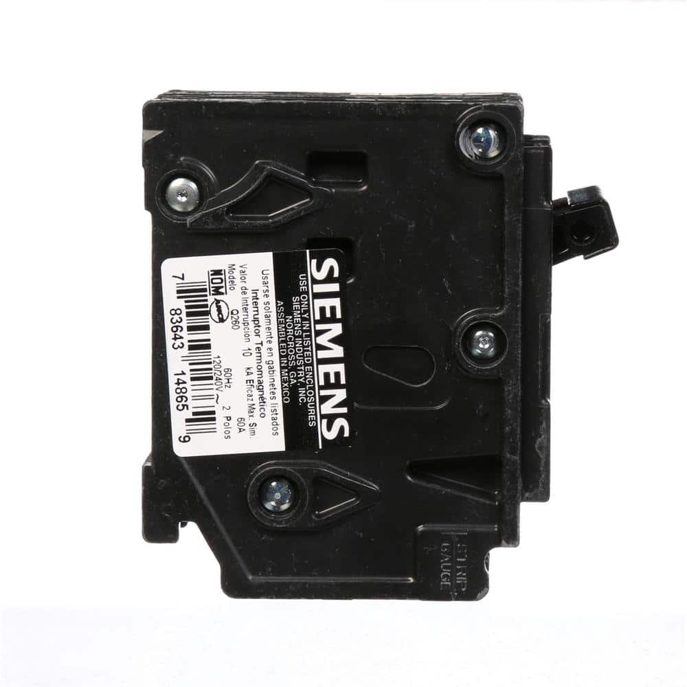 Siemens 30 Amp Double-Pole Type QP Circuit Breaker, model Q230U, product label detail, image 52
