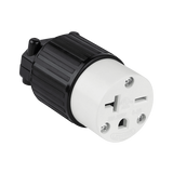 Enerlites Straight Blade Cord Connector, 20A, 6-20C