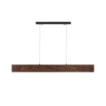 Walnut linear pendant isolated front view