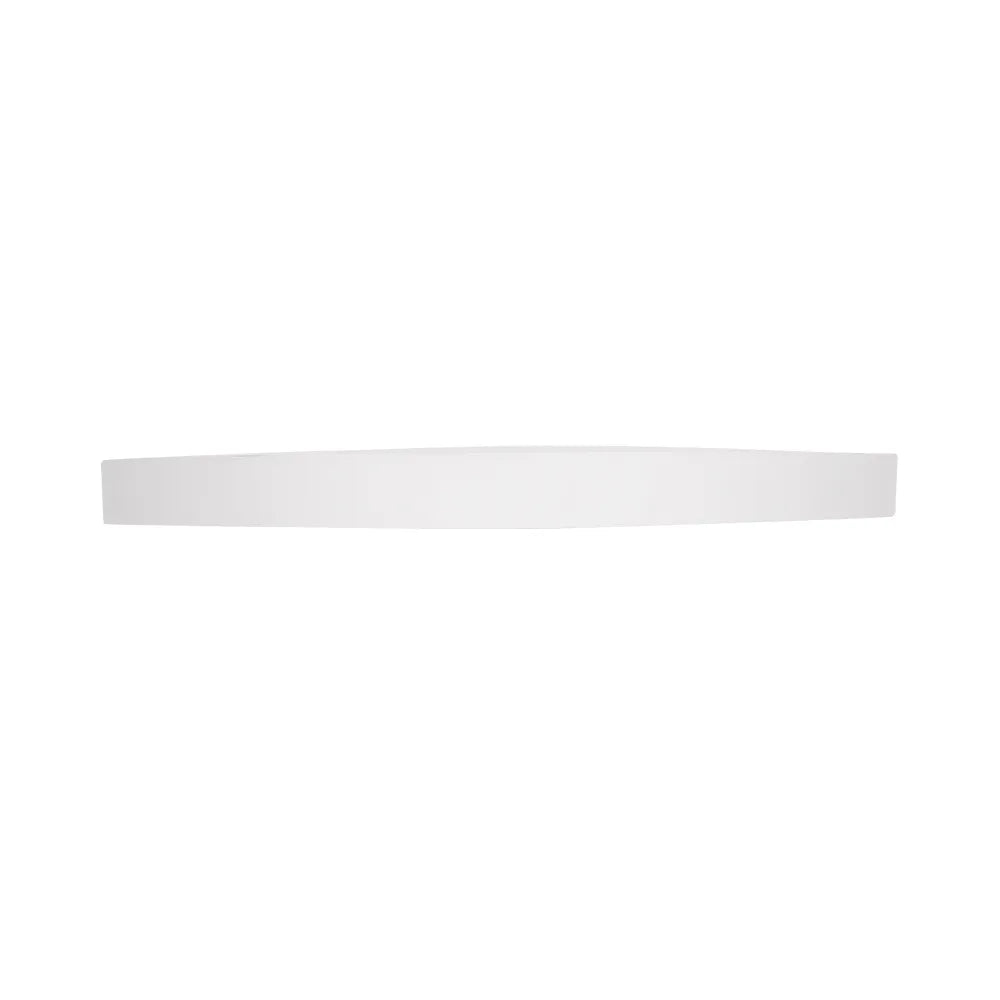 White round flush-mount ceiling light shallow side profile