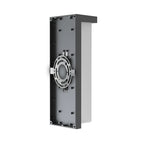 Tall black rectangular wall light rear view