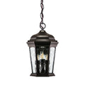 Bronze hanging lantern isolated without illumination