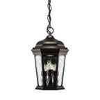 Bronze hanging lantern isolated without illumination