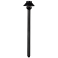 Full view of 3.5 Inch Mini Umbrella Path Light in Black